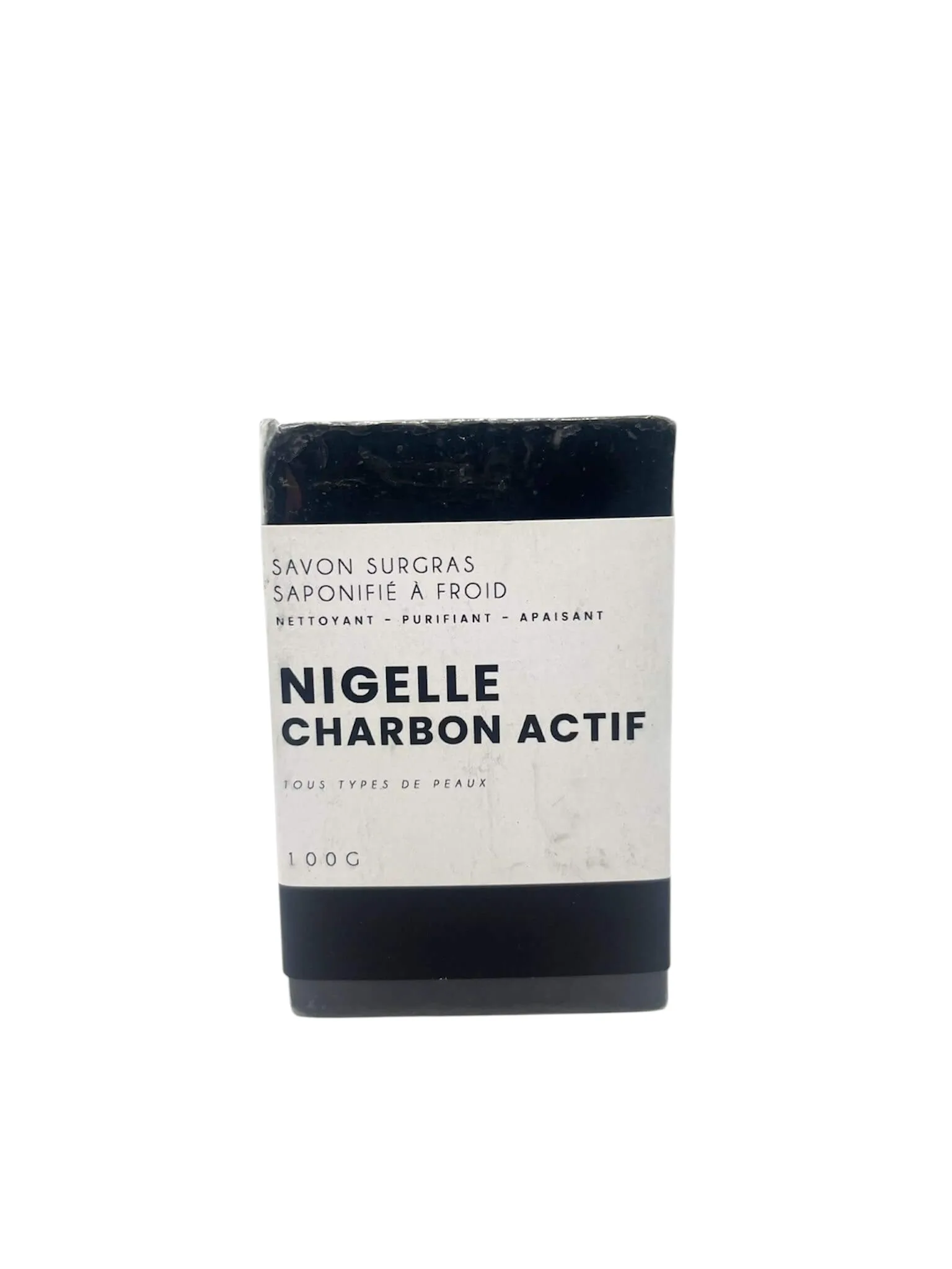Savon au Nigelle et Charbon Actif – Peau Nette & Équilibrée savon au nigelle et charbon actif